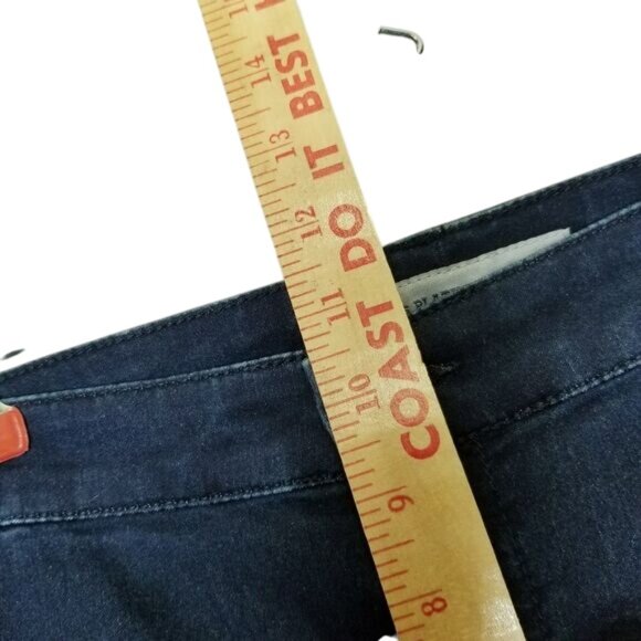 Chicos Platinum Denim Womens Stretch Jeans Cropped 3‎ L Dark Wash Basic Capsule - Picture 8 of 11